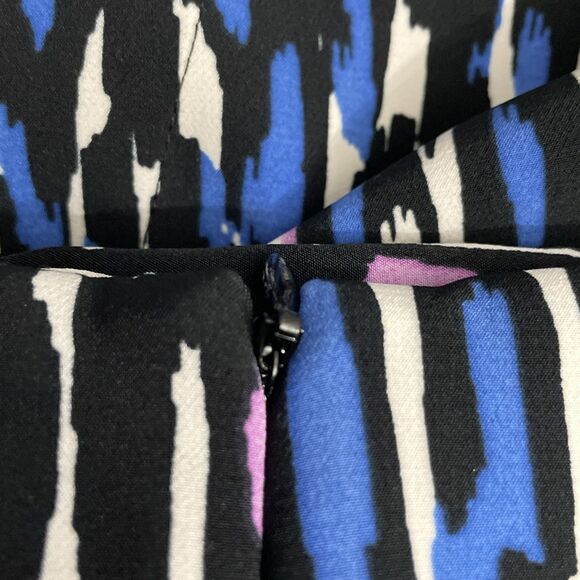 Worthington Multi-Color Faux Wrap Skirt Bold Abstract Pattern Sophisticated 14 - Picture 7 of 8